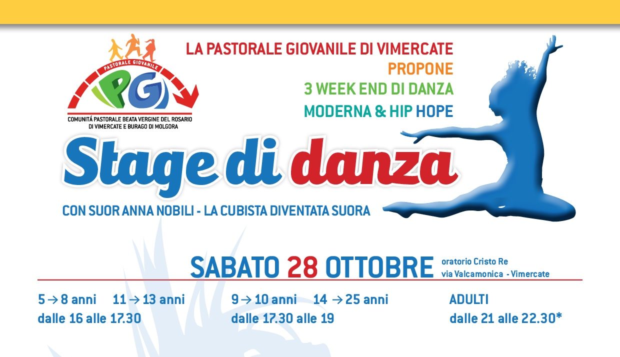 Stage di Danza a Vimercate con Sr Anna Nobili